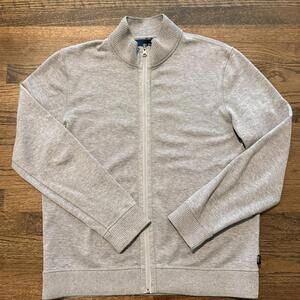 Hugo Boss Men's Grey Full Zip Sweater Jacket Size XL